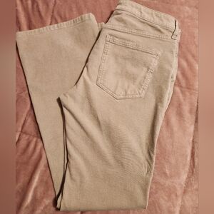 Banana Republic Cream Corduroy Low Rise Boot Cut Denim Size 29/8